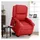 vidaXL Massagesessel mit Aufstehhilfe Kunstleder 144,5 x 82 x 0 cm Rot