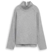 Tom Tailor Strickpullover Silber Grau M