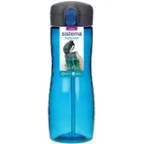 Sistema Hydrate Quick Flip Wasserflasche | 800 ml | BPA-freie Wasserflasche mit Trinkhalm | farblich sortiert