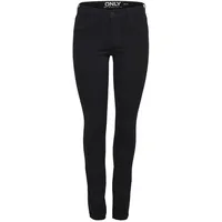 Only ONLRAIN REG Skinny Jeans Black Denim, L /