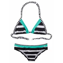 KangaROOS Triangel Bikini für Kinder Schwarz|weiss 10 11J