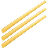 EXPLORER Poolnudel Schwimmnudel 160x7 cm aus PU-Schaum (3 St?ck, Gelb)