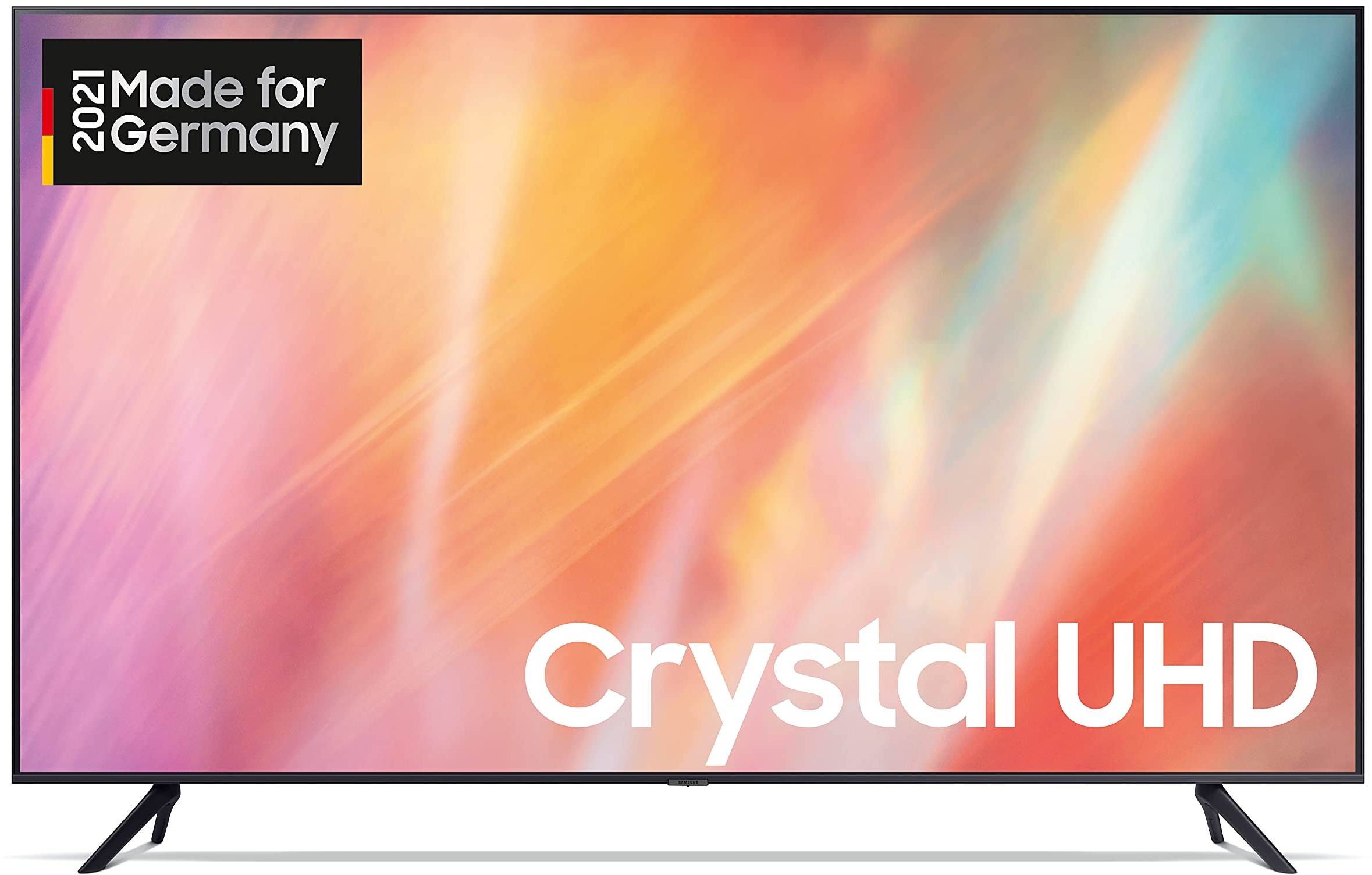 Samsung Crystal UHD TV 4K AU7199 55 Zoll (GU55AU7199UXZG, Deutsches Modell), HDR, Q-Symphony, rahmenloses Design, Smart TV [2021]