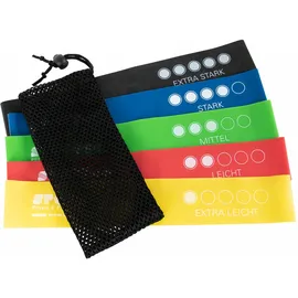 Sport-Tec Fitness-Loops Blau/Grün/Rot/Schwarz/Gelb 30x5 cm