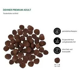 Dehner Premium Katzenfutter Trockenfutter Rind 2 kg