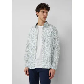 s.Oliver Langarmhemd mit All-over-Print Weiß/Mehrfarbig M