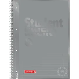 Brunnen Collegeblock Premium Student Colour Code A4 liniert Silber