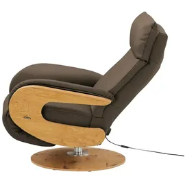 HIMOLLA Relaxsessel 7818 Leder 75 x 108 x 84 cm Braun elektrisch