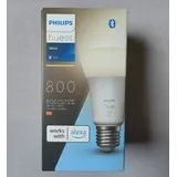 Philips Hue White E27 Lampe 806lm dimmbar steuerbar via App kompatibel mit Alexa