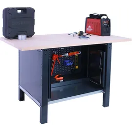 Proregal Werkbank Metall 180x86,5x75 cm Anthrazit