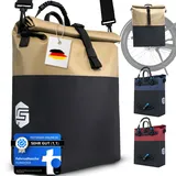 Forrider Fahrradtasche Wasserdicht für Gepäckträger [22L Volumen] mit Schultergurt | Gepäckträgertasche | Einzel | Fahrrad Tasche Packtasche häl