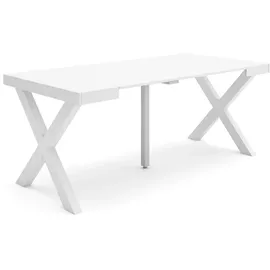 SKRAUT HOME Ausziehtisch 180 x 73 x 90 cm weiß