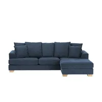 Ecksofa  Franka ¦ blau ¦ Maße (cm): B: 268 H: 87 T: 161.0