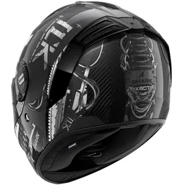 Shark Spartan RS XBot Integralhelm - Schwarz/Dunkelgrau/Silber / L