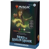 Magic The Gathering Magic: The Gathering – Karlov Manor Commander-Deck – Versteckte Drohung (Deck mit 100 Karten, Sammler-Booster-Probepackung mit 2 Karten und Zubehör) (deutsche Version)