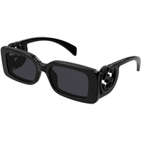 GUCCI Womens GG1325S Sunglasses, Black-Black-Grey, 54