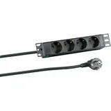 EFB-Elektronik Steckdosenleiste 2 m Schwarz 4 St.
