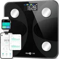 RUNSTAR Körperfettwaage Schwarz