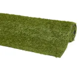 Andiamo Kunstrasen Jever – wetterfester Rasenteppich für Balkon, Terrasse & Garten, natürlich grün, 22 mm Gesamthöhe, mit Drainagelöchern & UV-Schutz, leicht zu verlegen, 133 x 300 cm