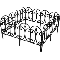 Teichzaun Gartenzaun Komplettset - 5 Zaunelemente - Zaun für den Garten, Gitterzaun Set Oberbogen - für Hunde