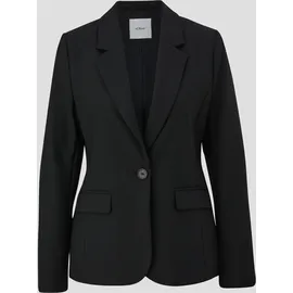 S.Oliver BLACK LABEL Blazer aus Viskosemix schwarz 46