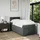 vidaXL Boxspringbett mit Matratze Dunkelgrau 90x200 cm Stoff - Grau
