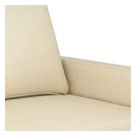 vidaXL 2-Sitzer-Sofa Creme 140 cm Stoff