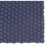 vidaXL Teppich Rechteckig Marineblau 160x230 cm Baumwolle