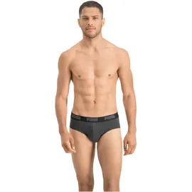 Puma Basic Slips dark grey melange/black M 2er Pack