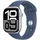 Apple Watch Series 10 GPS + Cellular 46 mm Aluminiumgehäuse silber, Sportarmband denim M/L