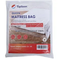 Topsoon Queen Size Hochleistungs-Matratzentasche mit doppelten Klebestreifen 92,5 "x11 x62,2 Dicke 75 Mikron für die Lagerung und Bewegung von Matratzen