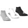 adidas Thin and Light No-Show Socken, 3 Paar Medium Grey Heather / White / Black 34-36