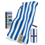 NirvanaShape Strandtuch XXL - Strandhandtuch mit über 32 Strand-Muster - schnelltrocknende Mikrofaser Badetuch, Microfaser Handtuch, Badehandtuch - 200 x 90 cm