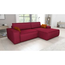 mebloland Ecksofa TOR mit Schlaffunktion. Farbe: Red. - Rot