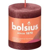 Bolsius Rustik Stumpenkerze 8 x 6.8 cm samtrot
