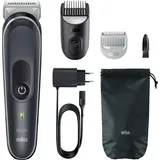 Braun Series 5 Bodygroomer / Intimrasierer Mann, Körperpflege- und Haarentfernung für Herren, für Brust, Achseln, Kammaufsätze 3 - 11 mm, 100 M... - Grau