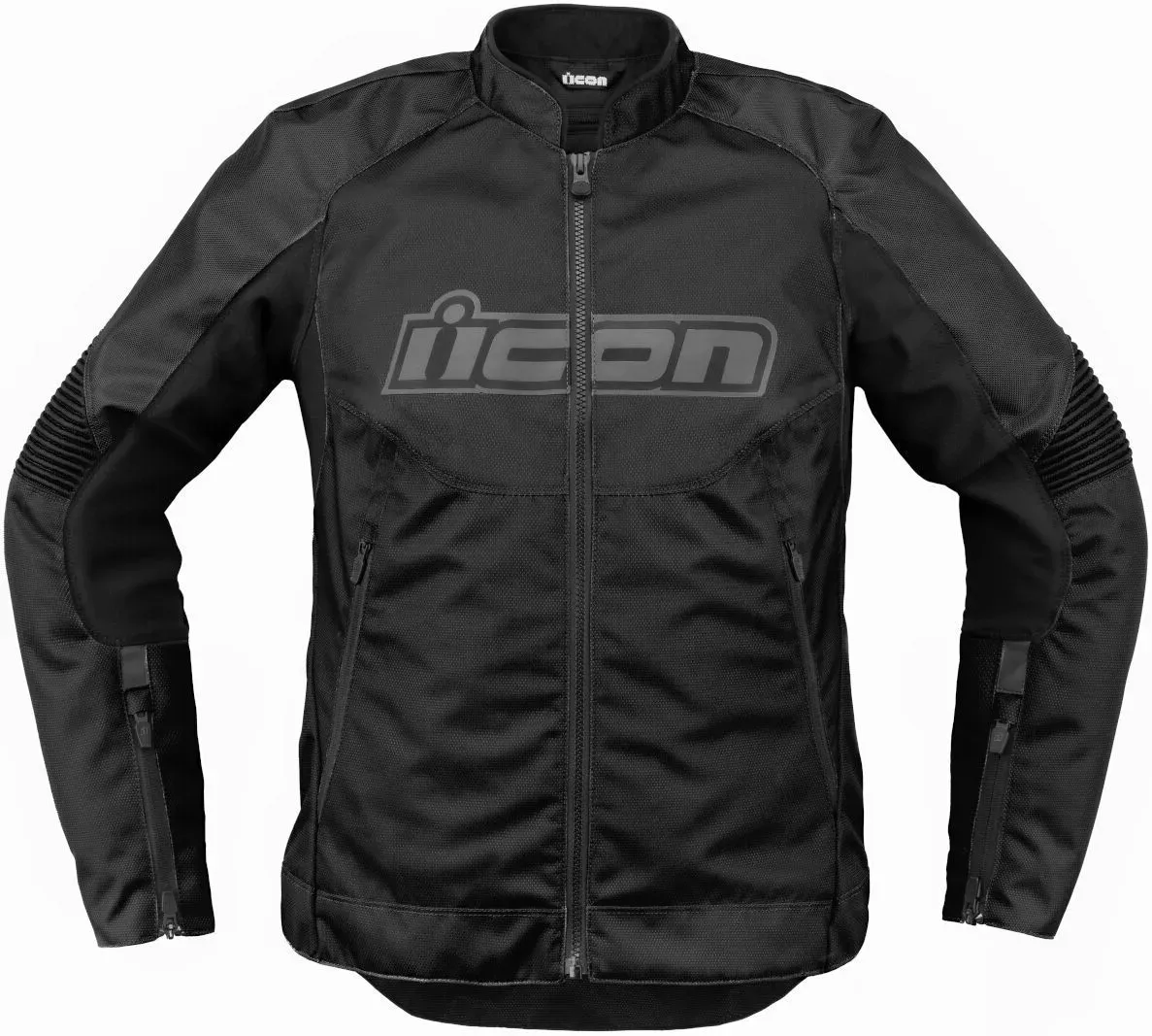 Icon Overlord3 Dames Motorfiets Textiel Jas, zwart, L Voorvrouw