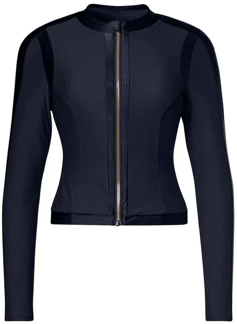 Goldbergh Splash Long Sleeve Zip Rashguard black (9000) S