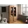 MASSIVMOEBEL24.DE Vitrine Mango 97x45x190 beige geölt TOULOUSE #01