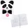 IDENA Notizbuch Fluffy Panda liniert 80 Blatt, 80g/m2 DIN A5