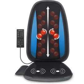 COMFIER Shiatsu Massagesitzauflage mit Wärme, Shiatsu-Massageauflage Rückenmassagegerät, Entspannung für den gesamten Rücken, eignet Sich fürs Büro, Zuhause und überall dort, Geschenke