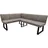 Hti-Living Eckbank 152 x 192 cm Vemal kurzer Schenkel Links