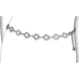 Bernd Götz Kettengürtel BERND GÖTZ "Kettengürtel schmücken die Taille mal ganz ohne Leder", Damen, Gr. S1, silber, Metall, Gürtel