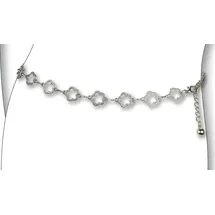 Bernd Götz Kettengürtel BERND GÖTZ "Kettengürtel schmücken die Taille mal ganz ohne Leder", Damen, Gr. S1, silber, Metall, Gürtel