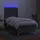 vidaXL Boxspringbett 100 x 200 cm Dunkelgrau