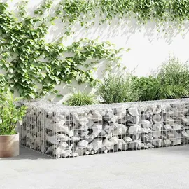 vidaXL Gabionenwand mit Abdeckung 300 x 30 x 50 cm