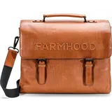 Farmhood Memphis Aktentasche XXL 3 Fächer Leder 39 cm cognac 2