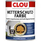 Clou Wetterschutzfarbe schokobraun 2,5 l