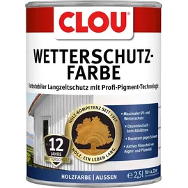 Clou Wetterschutzfarbe schokobraun 2,5 l