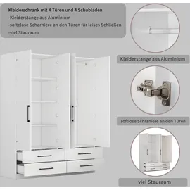 OTTO home Drehtürenschrank Sylt 160 x 200 x 52 cm Weiß